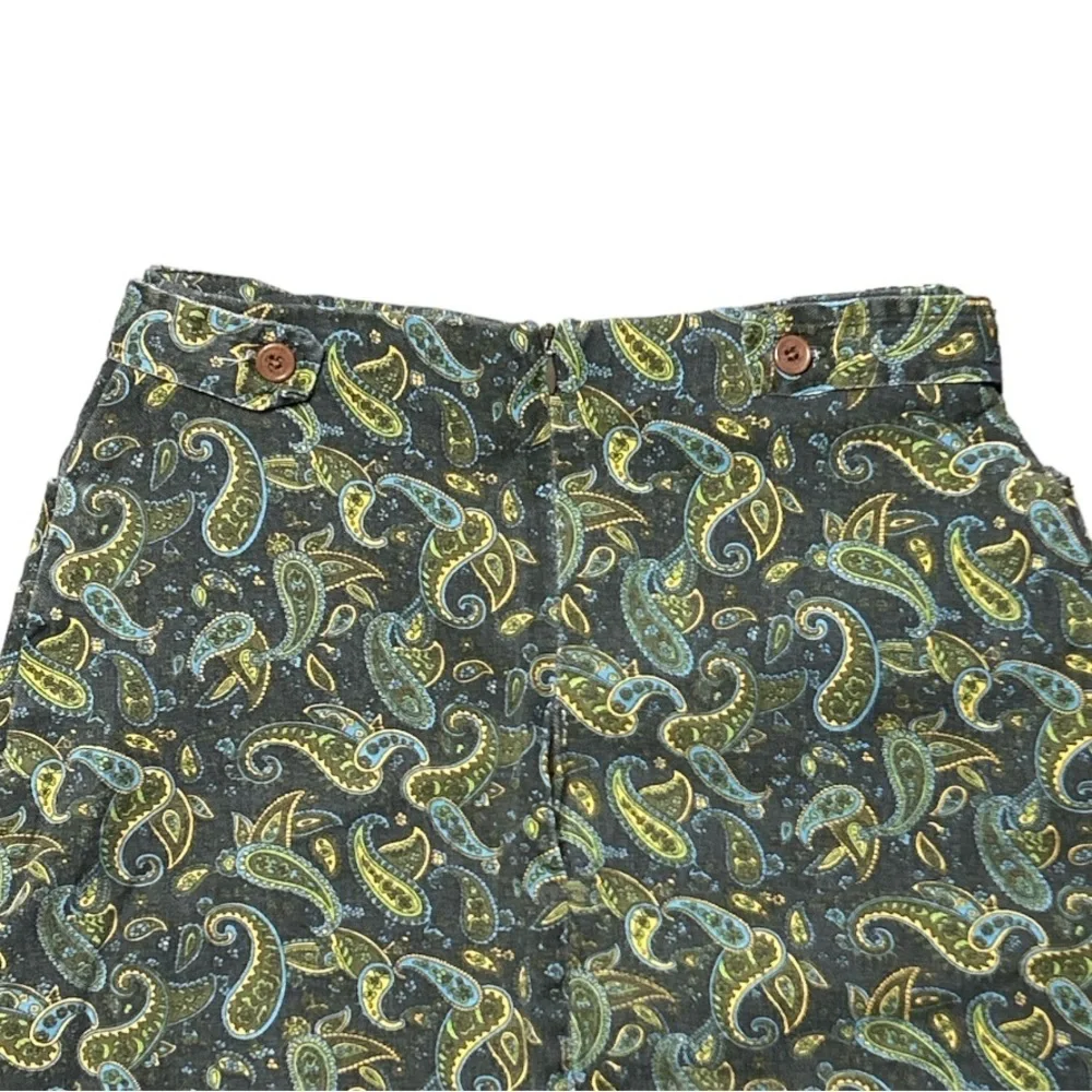 Vintage Denim Paisley Pattern Skirt - Picture 4 of 12